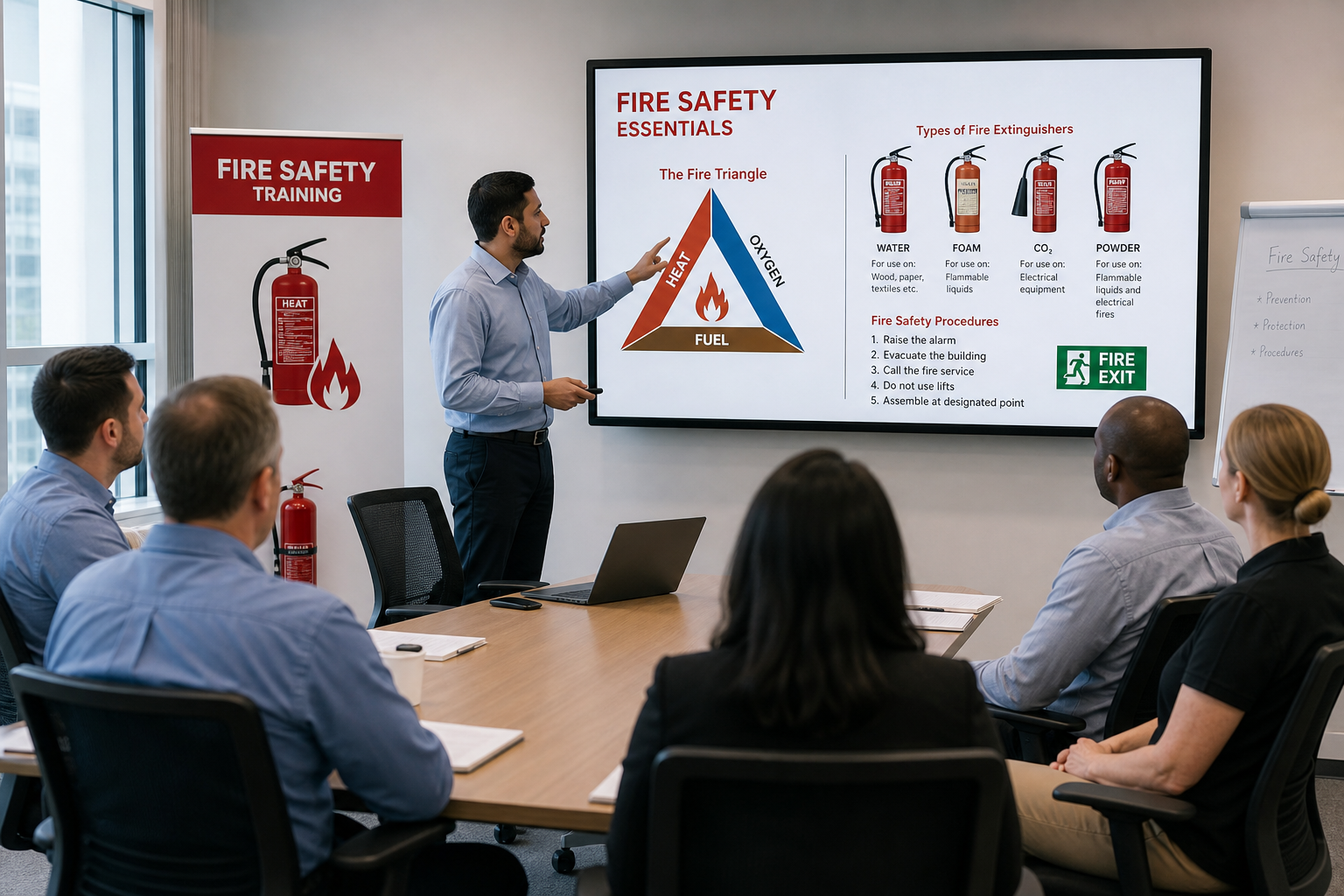 Fire safety consulting and training session